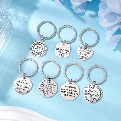Tibetan Style Alloy Keychain KEYC-JKC00928-1