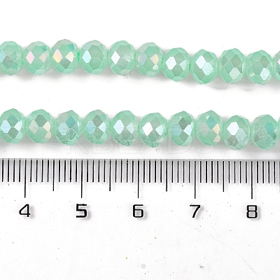 Baking Electroplate Glass Beads Strands DGLA-A039-J10mm-B07-1