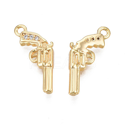 Brass Micro Pave Cubic Zirconia Pendants X1-KK-N231-246-1