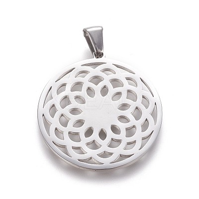 Non-Tarnish 304 Stainless Steel Pendants LS-STAS-F219-03P-1
