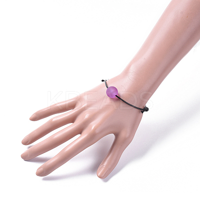 Adjustable Waxed Polyester Cord Bracelets BJEW-JB04682-01-1