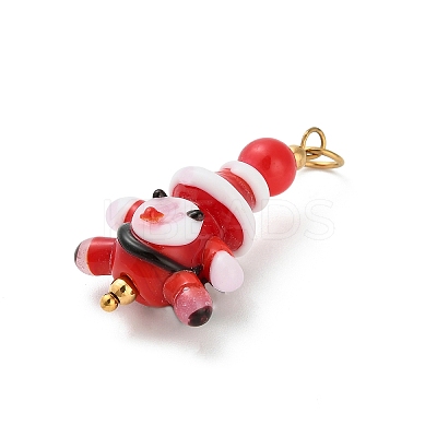 Christmas Handmade Lampwork Pendants STAS-C147-03A-1
