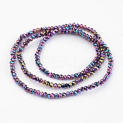 Electroplate Glass Bead Strands EGLA-G014-2mm-FP10-1