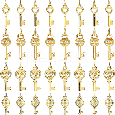 32Pcs 4 Style Alloy Pendants FIND-BC0001-94-1