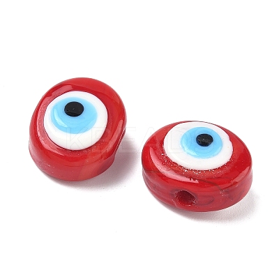Handmade Evil Eye Lampwork Beads LAMP-G168-02C-1