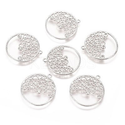 Brass Micro Pave Cubic Zirconia Pendants LS-KK-F803-19P-NF-1