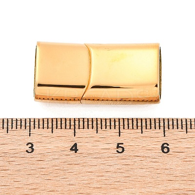 Ion Plating(IP) 304 Stainless Steel Magnetic Clasps with Glue-in Ends STAS-G136-05G-1