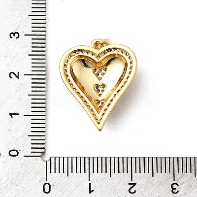 Brass Micro Pave Cubic Zirconia Pendants KK-A266-04B-G-1
