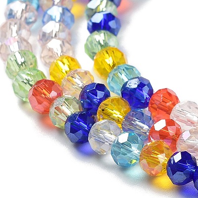 Glass Beads Strands EGLA-A034-M4mm-46-1