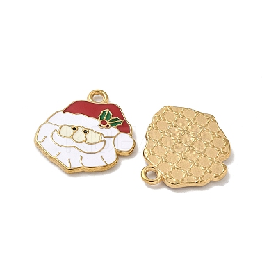 304 Stainless Steel Enamel Pendants STAS-L300-012G-06-1