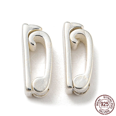 925 Sterling Silver Watch Band Fold Over Clasps with 925 Stamp STER-B002-04A-S-1