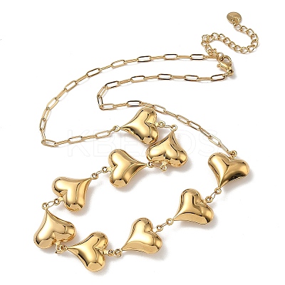 Ocean 304 Stainless Steel Link Chain Necklaces for Women NJEW-A060-01E-G-1