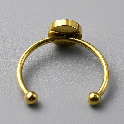 304 Stainless Steel Cuff Ring Components FIND-WH0129-74B-G-1
