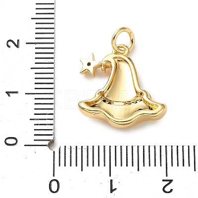 Brass Micro Pave Cubic Zirconia Pendants KK-I383-08G-01-1