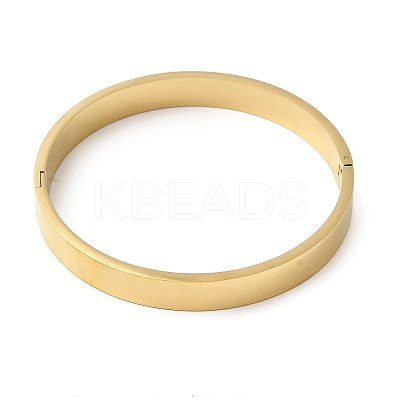 201 Stainless Steel Plain Bangles BJEW-Z151-01G-02-1