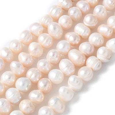 Natural Cultured Freshwater Pearl Beads Strands PEAR-I007-07O-12A-1