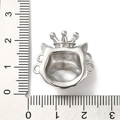 Tarnish Resistant 304 Stainless Steel Connector Rhinestone Settings STAS-Q252-14P-1