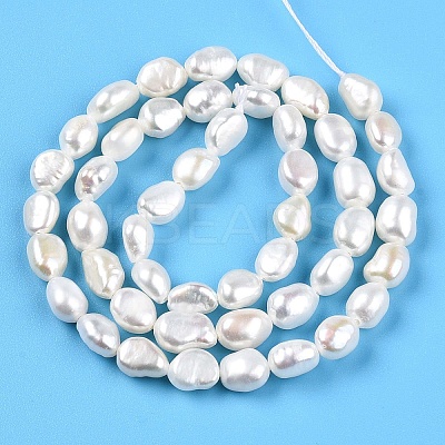 Natural Cultured Freshwater Pearl Beads Strands PEAR-N014-05F-01-1