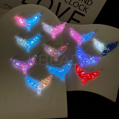 Luminous Ocean Transparent Resin Cabochons CRES-L045-02C-1