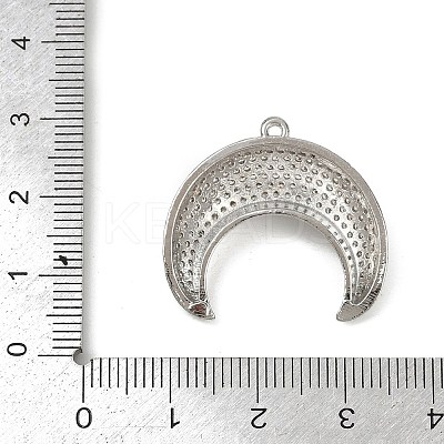 Brass Micro Pave Cubic Zirconia Pendants KK-M322-43P-1