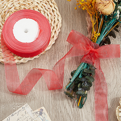 1 Rolls Sheer Organza Ribbon SRIB-CY0001-22A-05-1