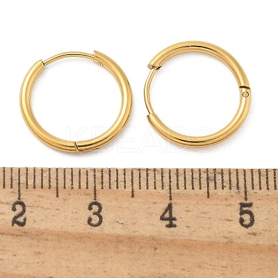 Ion Plating(IP) 304 Stainless Steel Hoop Earrings for Women EJEW-M089-02G-1