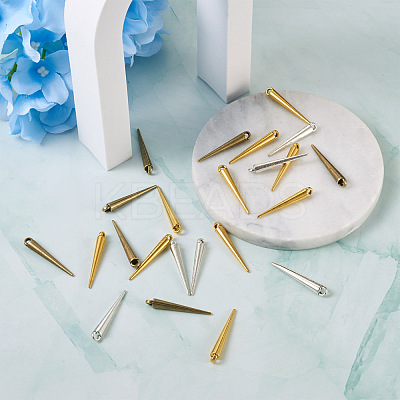 Tibetan Style Alloy Spike Pendants TIBEP-FW0001-01-RS-1