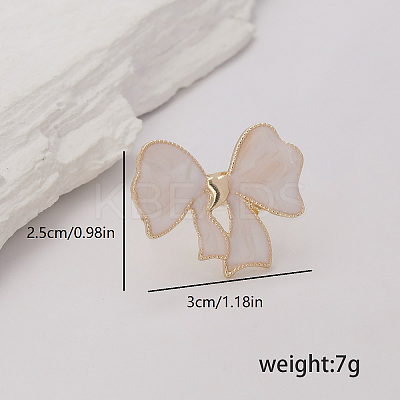 Bowknot Alloy Finger Rings for Women Party Accessory Gift BY9715-2-1