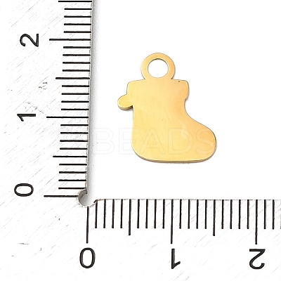 Christmas 304 Stainless Steel Enamel Charms STAS-I356-02G-04-1