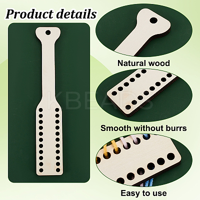 Wood Warping Paddle for Weaving TOOL-WH0518-63-1
