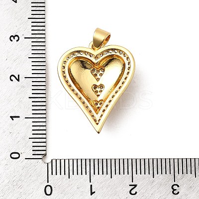 Brass Micro Pave Cubic Zirconia Pendants KK-A266-04D-G-1