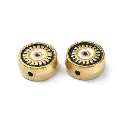 Ion Plating(IP) 304 Stainless Steel Enamel Beads STAS-Q318-13C-1