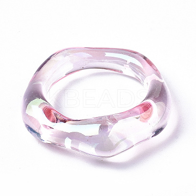 Transparent Resin Finger Rings LS-RJEW-T013-001-E03-1