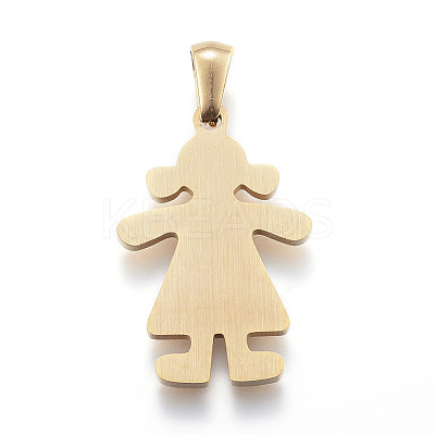 Ion Plating(IP) 304 Stainless Steel Pendants STAS-K162-025G-1
