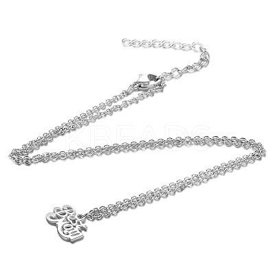 Tarnish Resistant Mother's Day Gifts NJEW-S063-TN204-1-1
