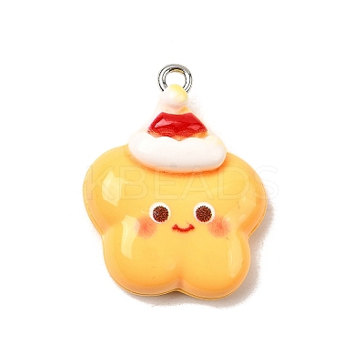 Christmas Opaque Resin Pendants FIND-I057-04P-03-1