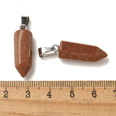 Synthetic Goldstone Pendants G-Z067-07P-21-1