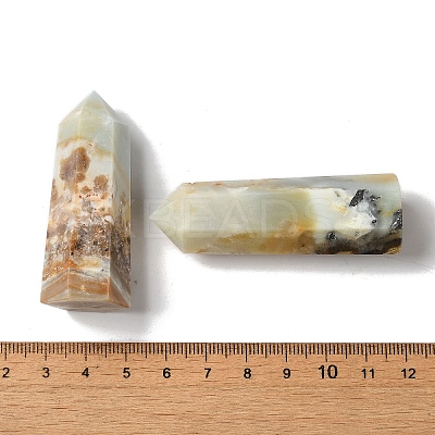 Natural Flower Amazonite Faceted Bullet Beads LS-G-U004-01-1
