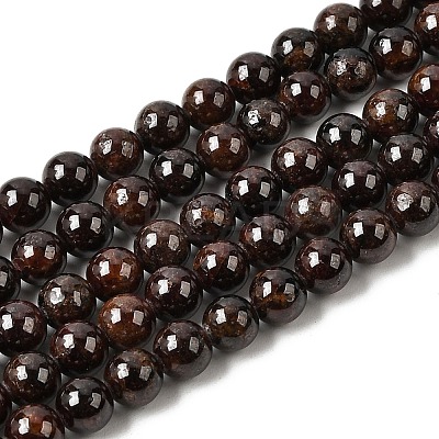 Garnet Round Beads Strands G-O081-01-6mm-1