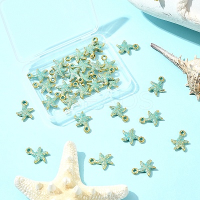 30Pcs Starfish Alloy Pendants FIND-FS0003-41-1
