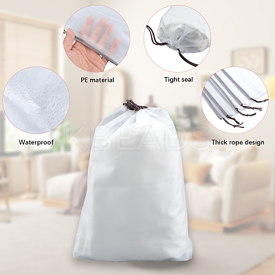 10Pcs PE Velvet Drawstring Storage Bags ABAG-SP0001-34B-1