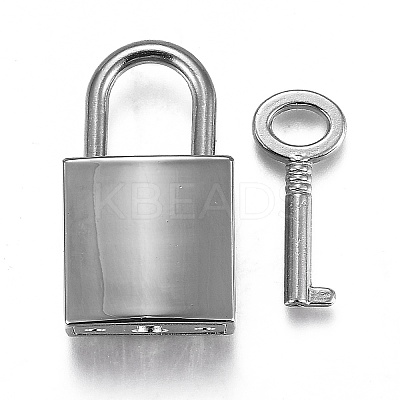 Rectangle Alloy Padlock Mini Lock with Key LS-PALLOY-H191-02P-1