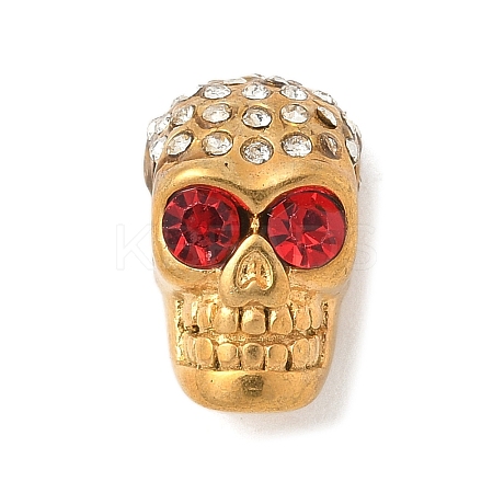 304 Stainless Steel Rhinestone Beads STAS-S183-03G-C-1