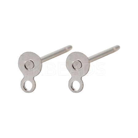 304 Stainless Steel Stud Earring Findings STAS-Q353-01P-1