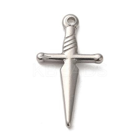 Non-Tarnish 304 Stainless Steel Pendants STAS-R223-05B-1