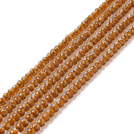 Transparent Glass Beads Strands GLAA-C019-01A-21-1