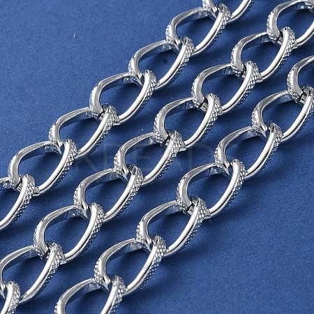 Oxidation Aluminum Textured Curb Chains CHA-H001-08S-1
