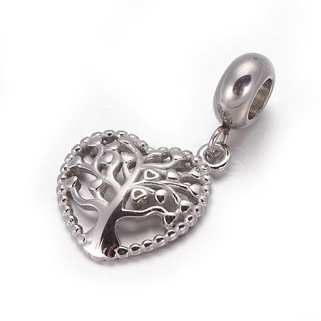 Tarnish Resistant 304 Stainless Steel European Style Dangle Charms LS-OPDL-L013-52P-1
