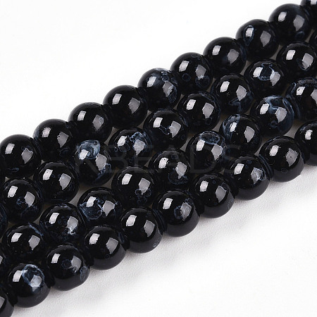 Baking Paint Glass Beads X1-DGLA-N003-6mm-A10-1