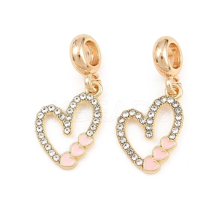 Alloy Enamel European Dangle Charms AL-CBAC2D3-16G-1